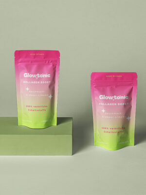 Glowtonic Kollagen Boost Erdbeer-Limette